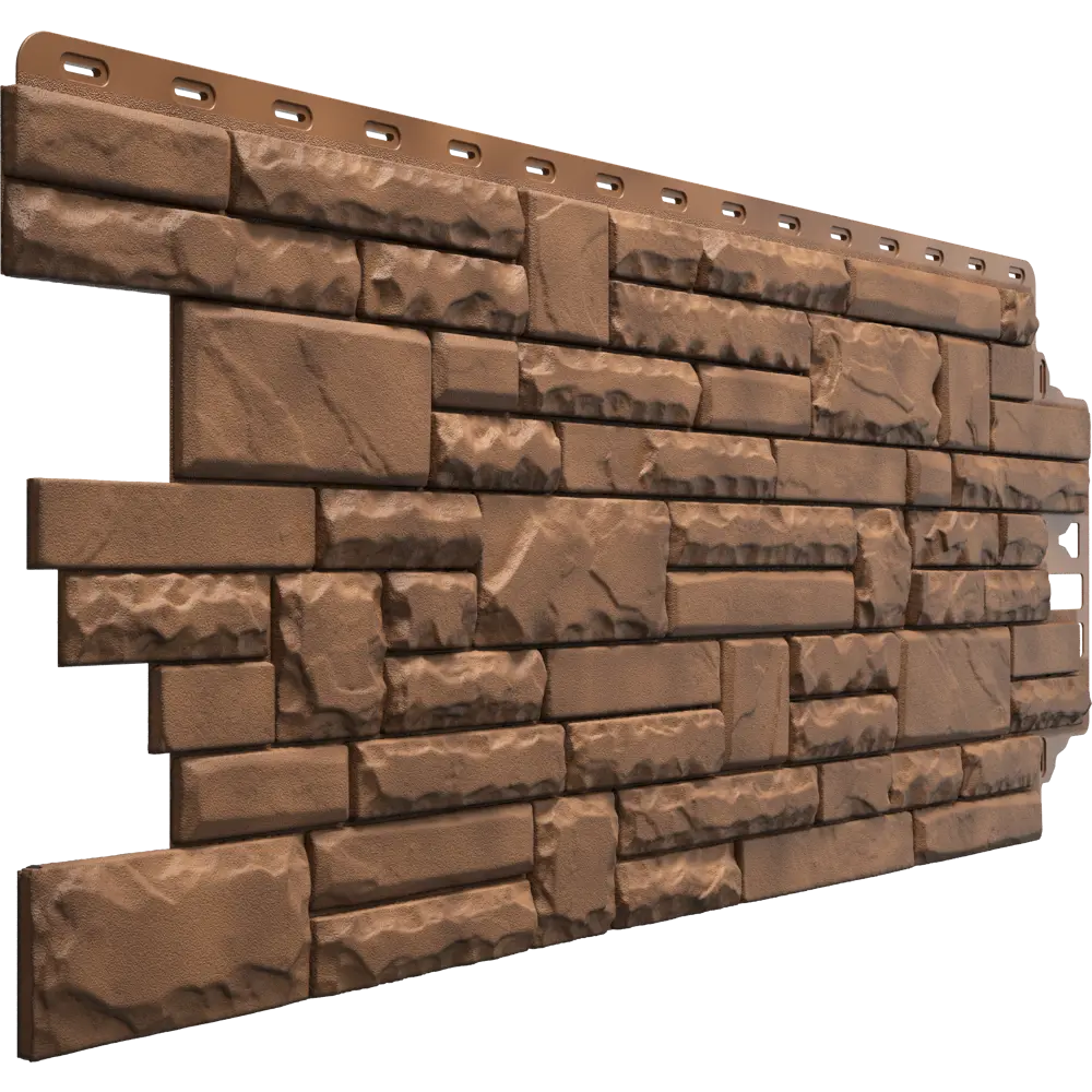 Фасадная панель Dacha Сланец колотый тёмно-коричневый 0.49 м² Stern STLM-2133054 - Вид №1