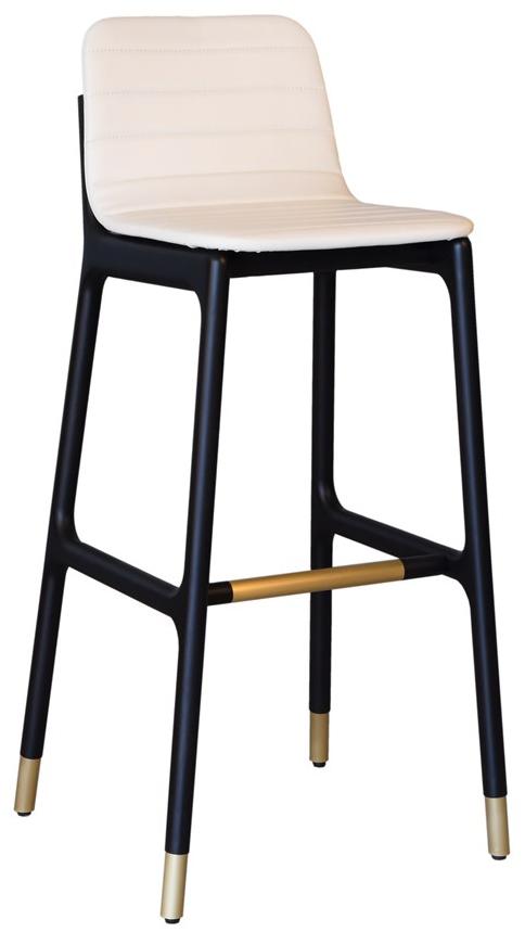 Morelato Высокий кожаный табурет со спинкой Joyce 5315/f - Вид №1