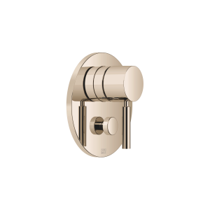 Смеситель однорычажный скрытого монтажа с переключателем - Светлое золото