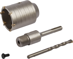 Коронка VERTEXTOOLS SDS-plus 55 мм для бетона и кирпича с алмазным напылением 86218521
