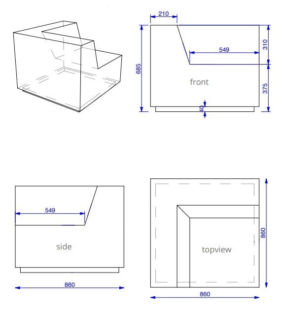 Модульный диван для контракта из пены QM Quinze & Milan Rpbw ARCH-00090123 - Вид №18