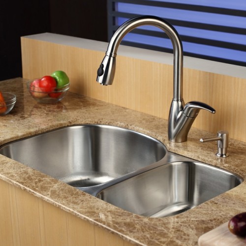 KBU23 Мойка кухонная прямоугольная Krausru  - Вид №3