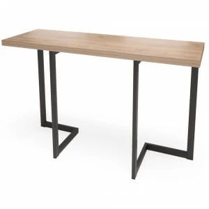 Консоль-трансформер темная с деревянной столешницей "Арлен" MILLWOOD RAW 134451 Коричневый;черный