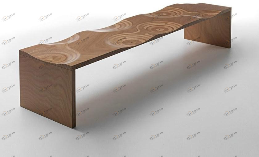 Casamania & Horm Садовая скамейка Окуме Ripples sun-id-1368656