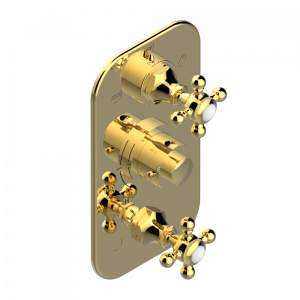 A52-5540BE Внешняя часть с ручками регулировки для арт. G00-A00-5540AE Thg-paris Broadway Покрытие PVD золотистый цвет