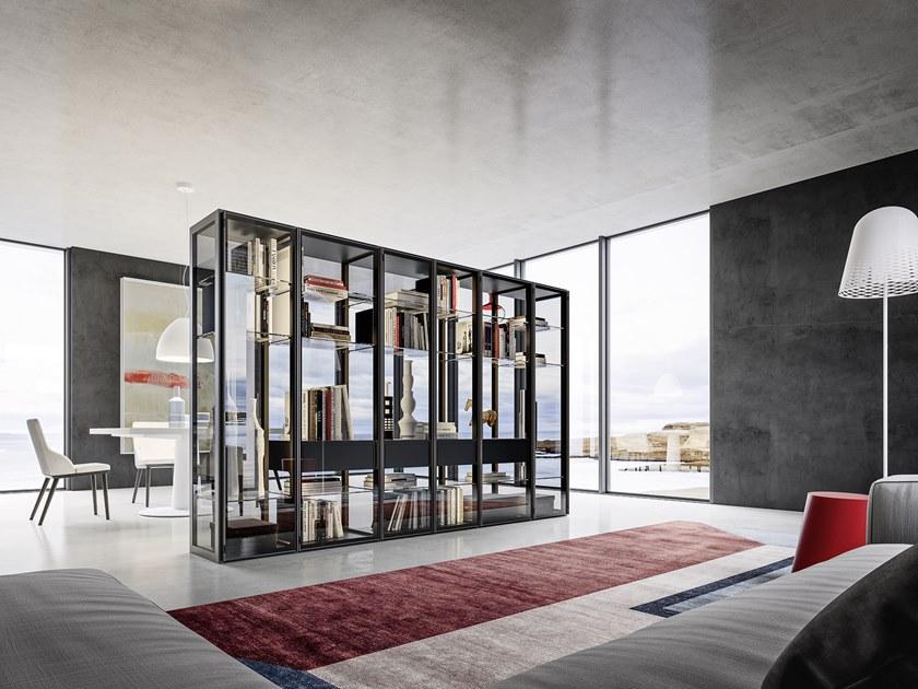 JESSE Книжный шкаф из закаленного стекла с подсветкой sun-id-1391810 - Вид №1