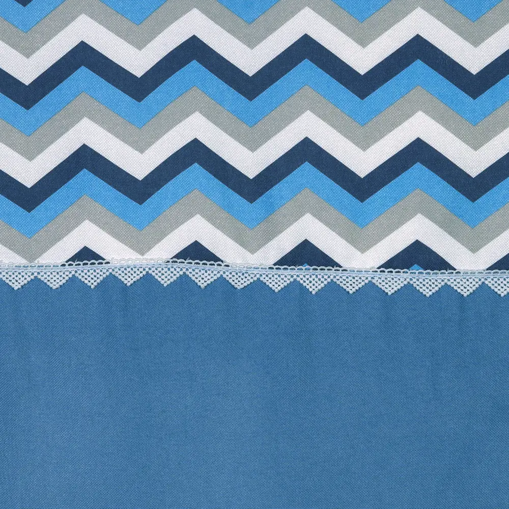 Штора на ленте «Бесконечность» 135х180 см жаккард цвет синий WITERRA STLM-2188102 - Вид №1