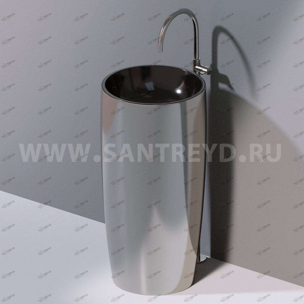 L103T0R0VT.253 Напольная раковина стоящая круглая A. e T. Italia PILLAR AeT ITALIA