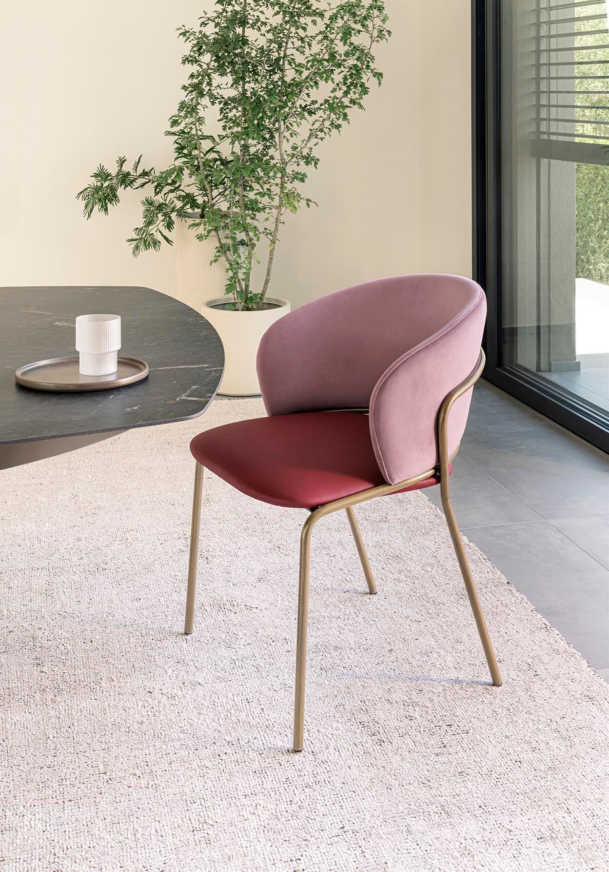 Мягкий стул из ткани RIFLESSI VELA ARCH-00113141 - Вид №4