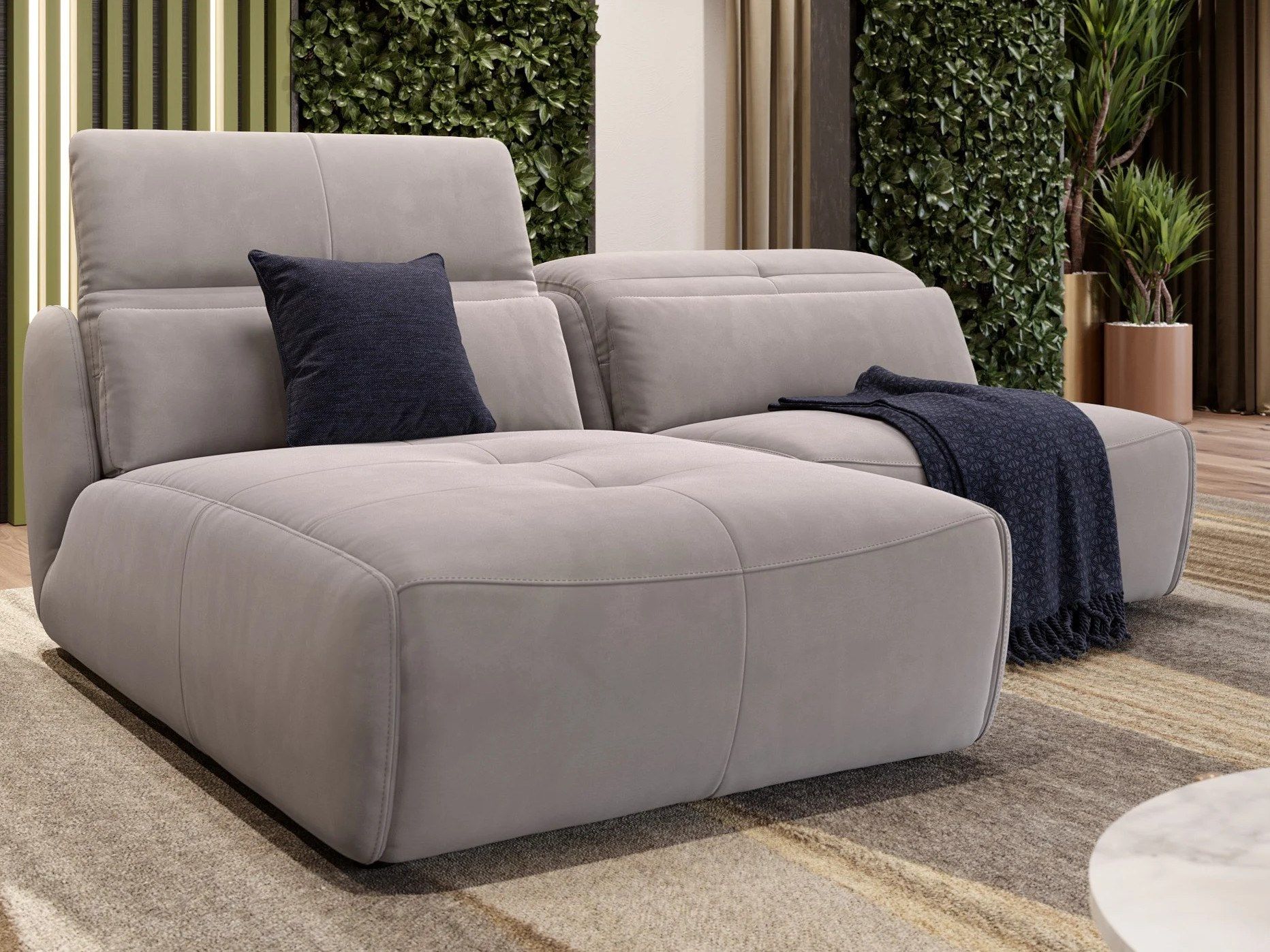 Тканевый диван с полуостровом Sofanella Modica ARCH-00039648 - Вид №1