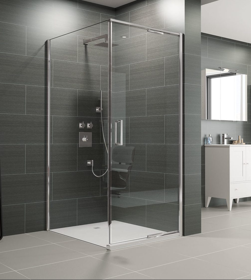 Торцевая панель для монтажа с дверью AR8SP90NF Merlyn Arysto Хромированный  - Вид №1