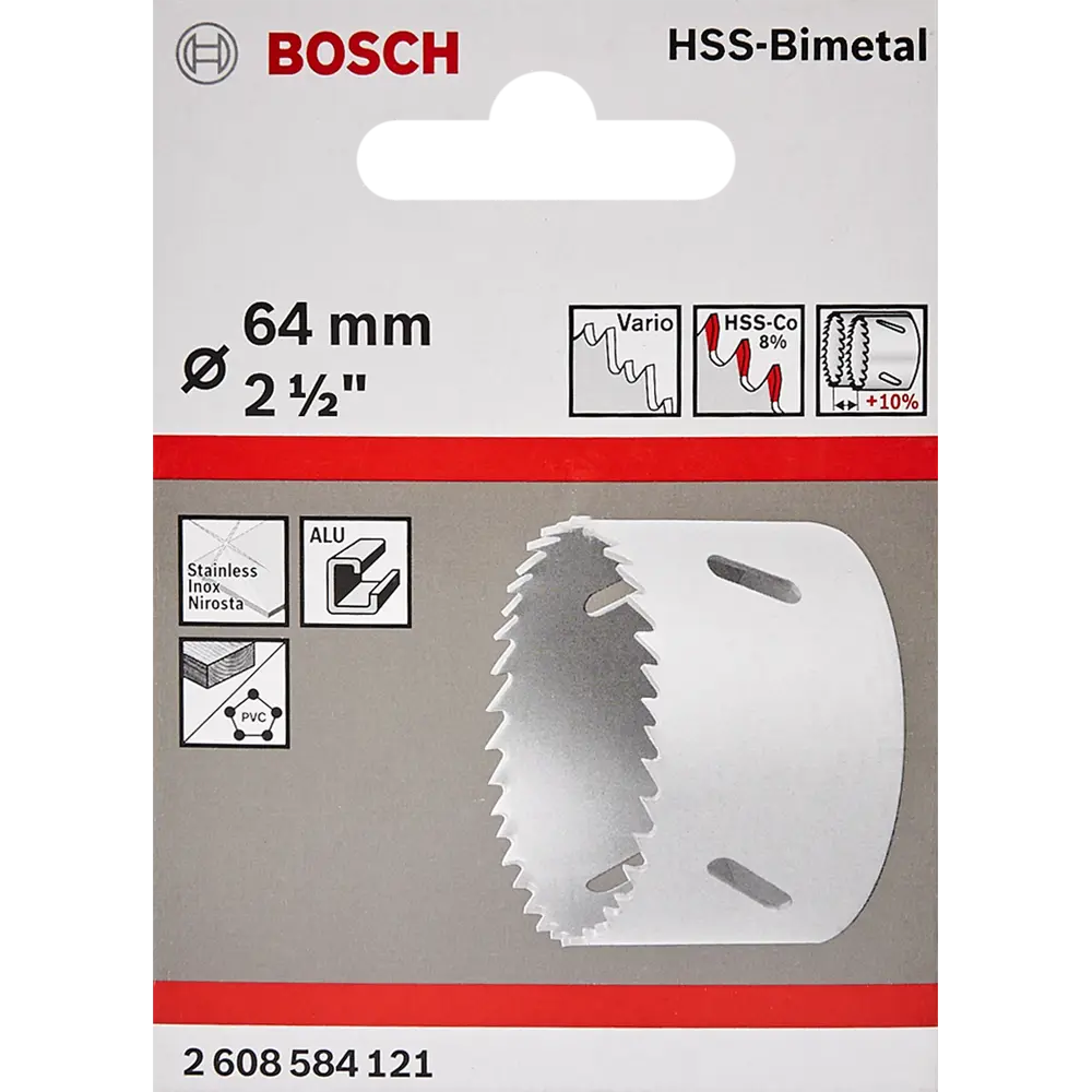 Коронка по стали биметаллическая Bosch 2608584121 64 мм 82857516 STLM-2025127 BOSCH PROFESSIONAL  - Вид №2