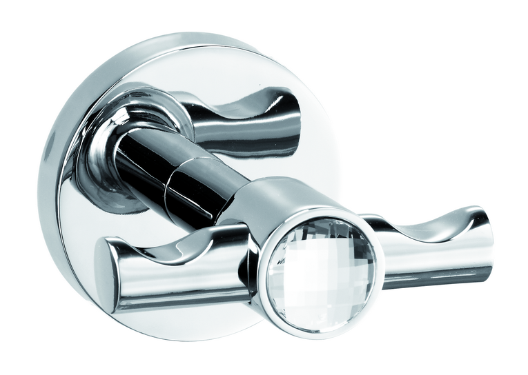 H9700/09DCRС Sanibano Sahara, крючок двойной, цвет хром-кристаллы Swarovski crystal