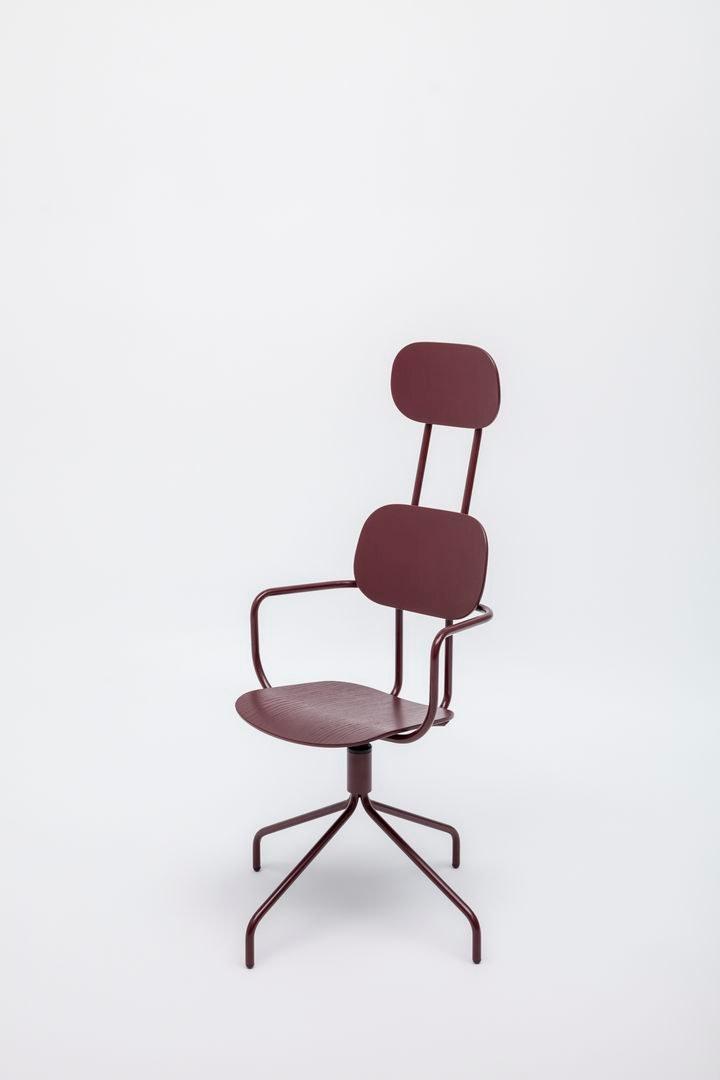 MDD Стул офисный фанерный на козелке с подлокотниками New school sun-id-1498012 - Вид №2