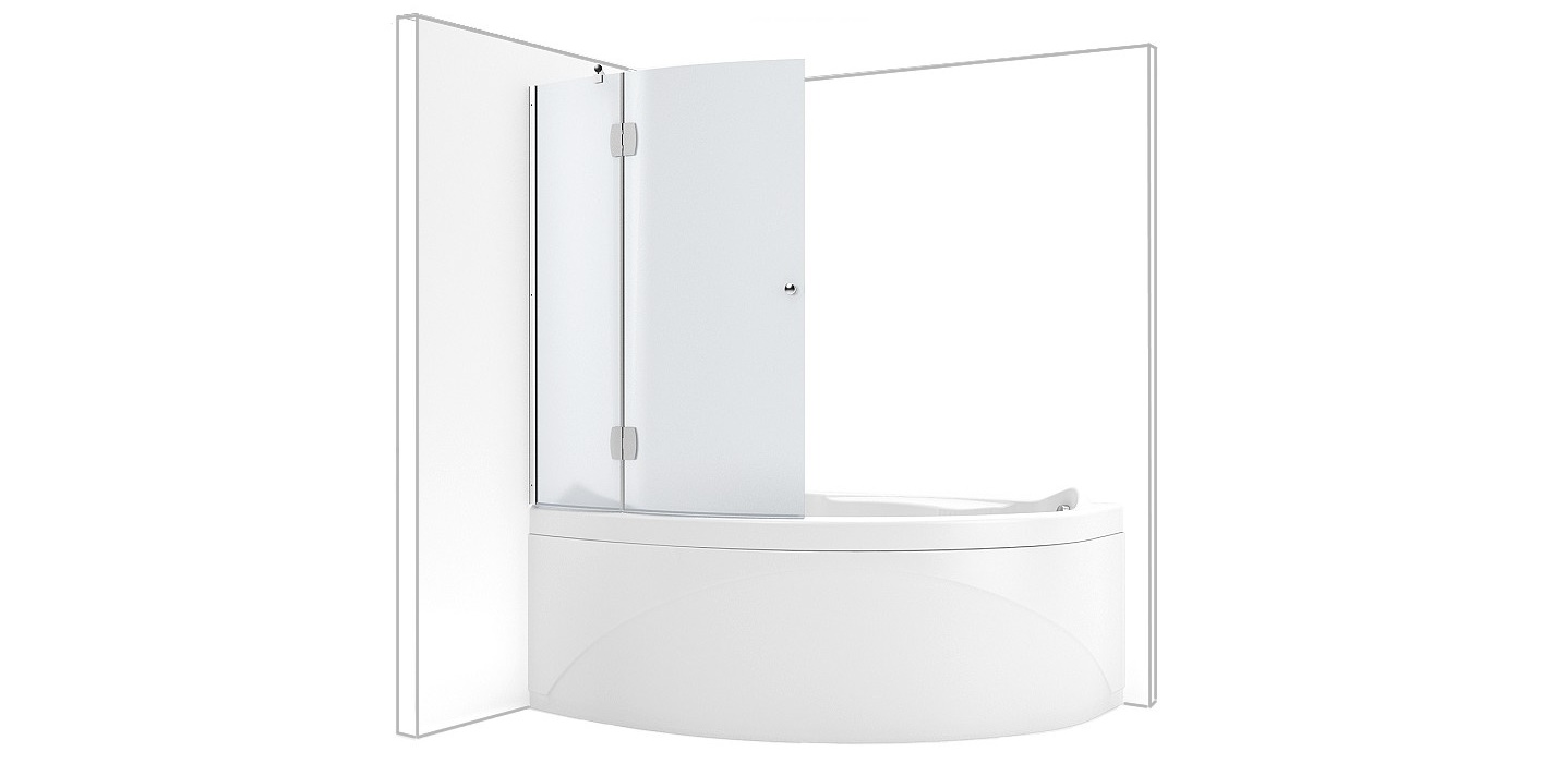 174159 Душевое ограждения на борт вынны Aquanet Россия AQ2 - Вид №1