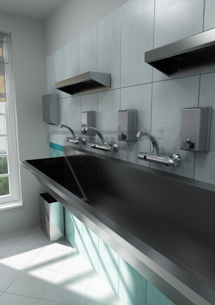 93540 Нержавеющий подвесной медицинский желоб, длина 750 мм SANELA  - Вид №1