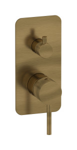 Встроенный смеситель для душа с двухходовым дивертером. WE ARE IB id310mb Modern Bronze Industria