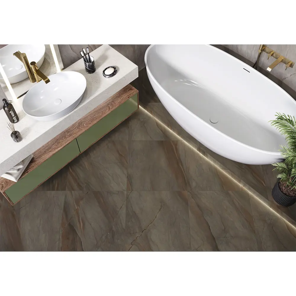Глазурованный керамогранит Alma Ceramica Calipso 44 60x60 см 1.8 м² матовый цвет коричневый 89458923 STLM-2003466