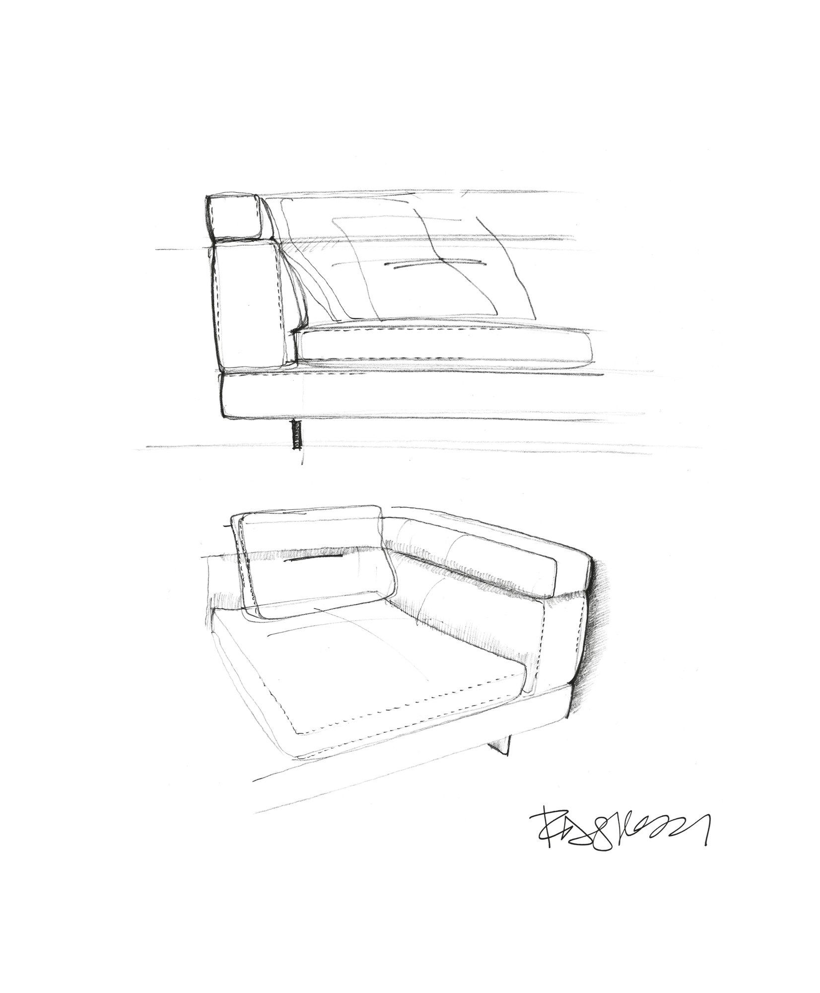 Модульный угловой диван из ткани Minotti ALEXANDER ARCH-00105167 - Вид №13