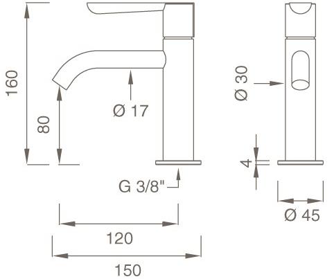 Ceadesign Кран для подключения одной воды к раковине Lutezia plus Ltz 28 - Вид №2