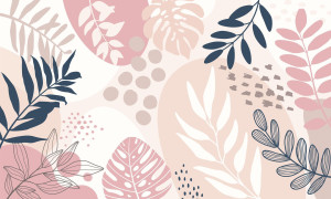 Детские панорамные обои с цветочными мотивами