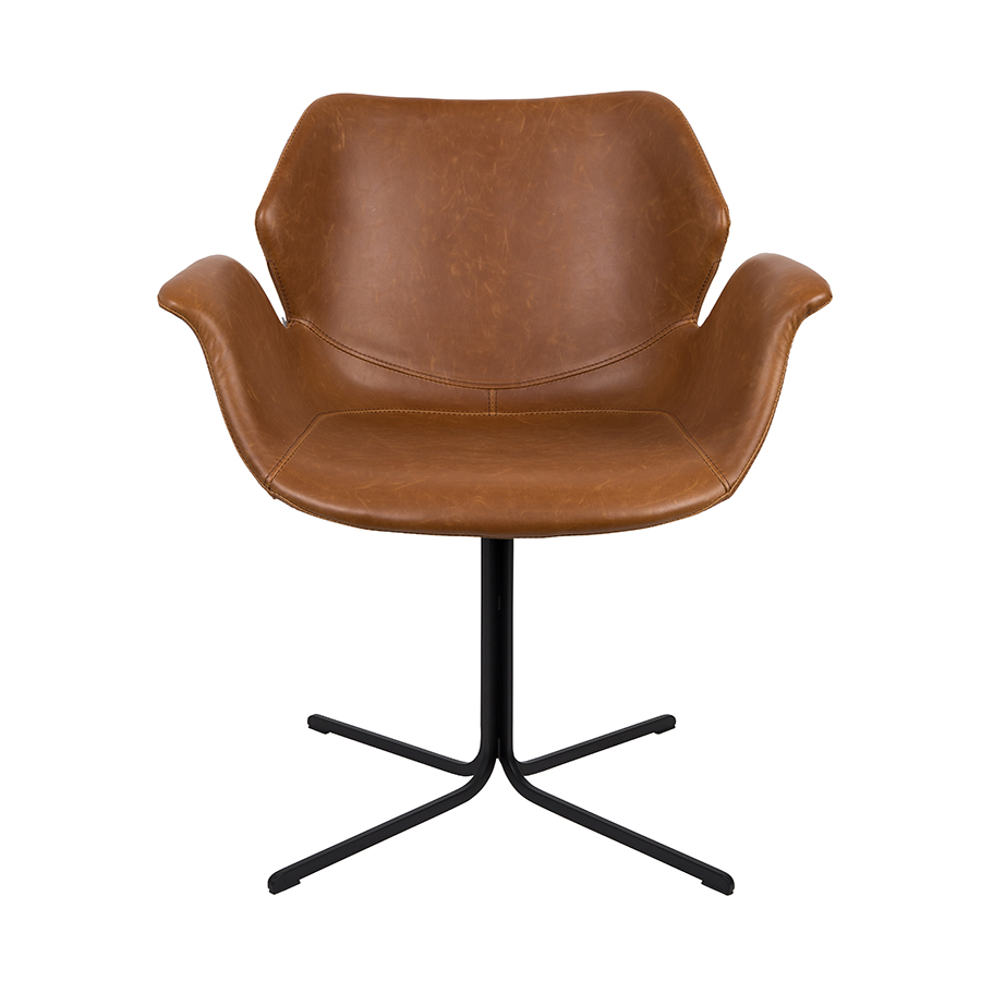 Кресло Nikki коричневое Zuiver 1200140 - Вид №2