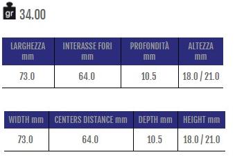 Cosma Встраиваемая ручка для мебели из замака  12589  - Вид №1