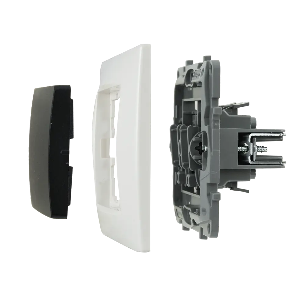 Legrand Etika — встраиваемый выключатель с одной клавишей в черном матовом исполнении 82201607 STLM-0021868 - Вид №6