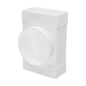 Тройник для плоских воздуховодов Fonet 55x110 мм D100 ммпластик