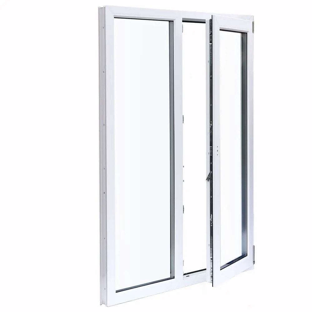 VEKA Двустворчатое пластиковое окно 120x100 мм с однокамерным стеклопакетом 85488954 STLM-0063244 - Вид №2