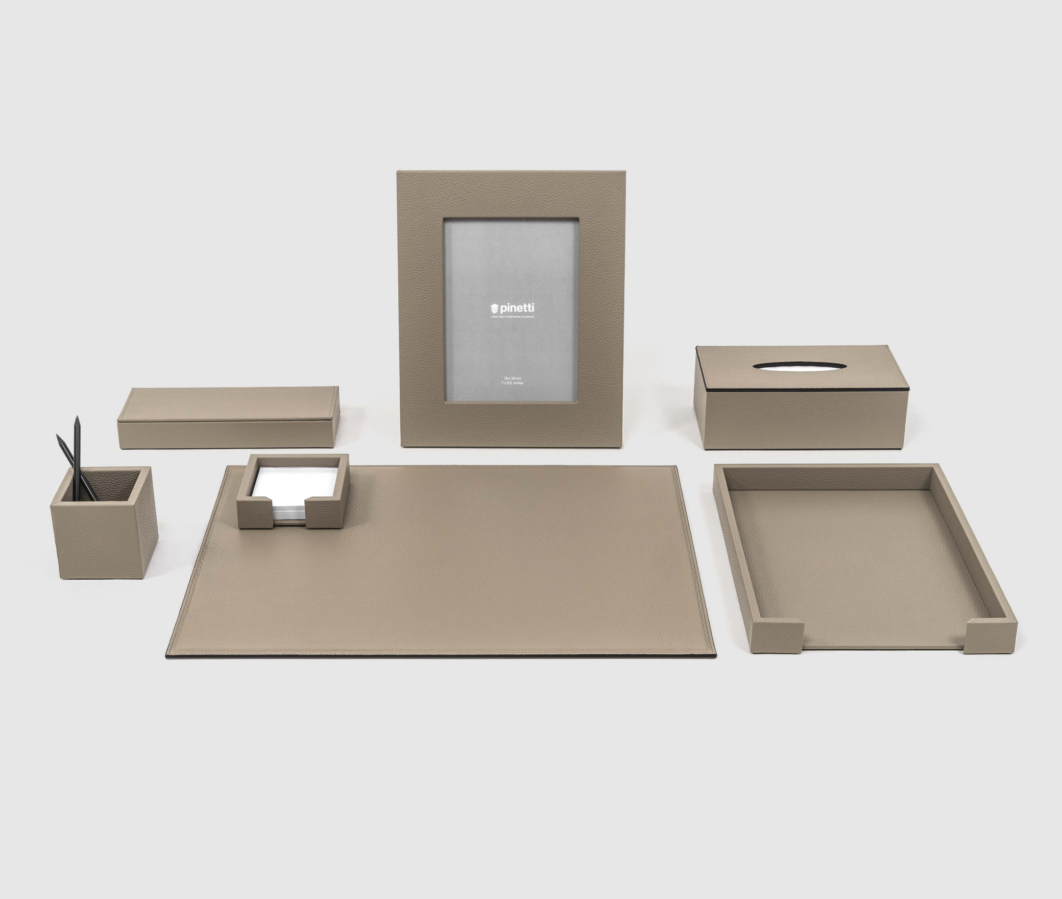 Поднос для писем - 35X26,5XH4 см / зернистая кожа_coffee Pinetti 00.0339.029.015 - Вид №2