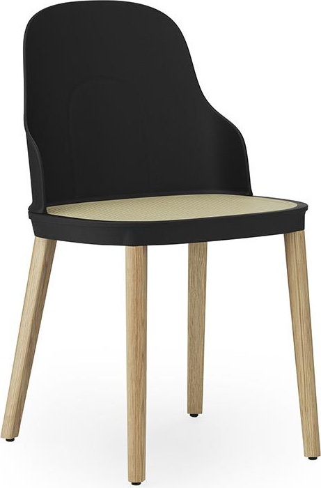 304055 Стул Molded Wicker, Black / Oak Normann Copenhagen Allez 