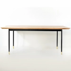 Обеденный стол прямоугольный 180 см карагач тонированный Impala ACWD IMPALA 00-3981943 Коричневый