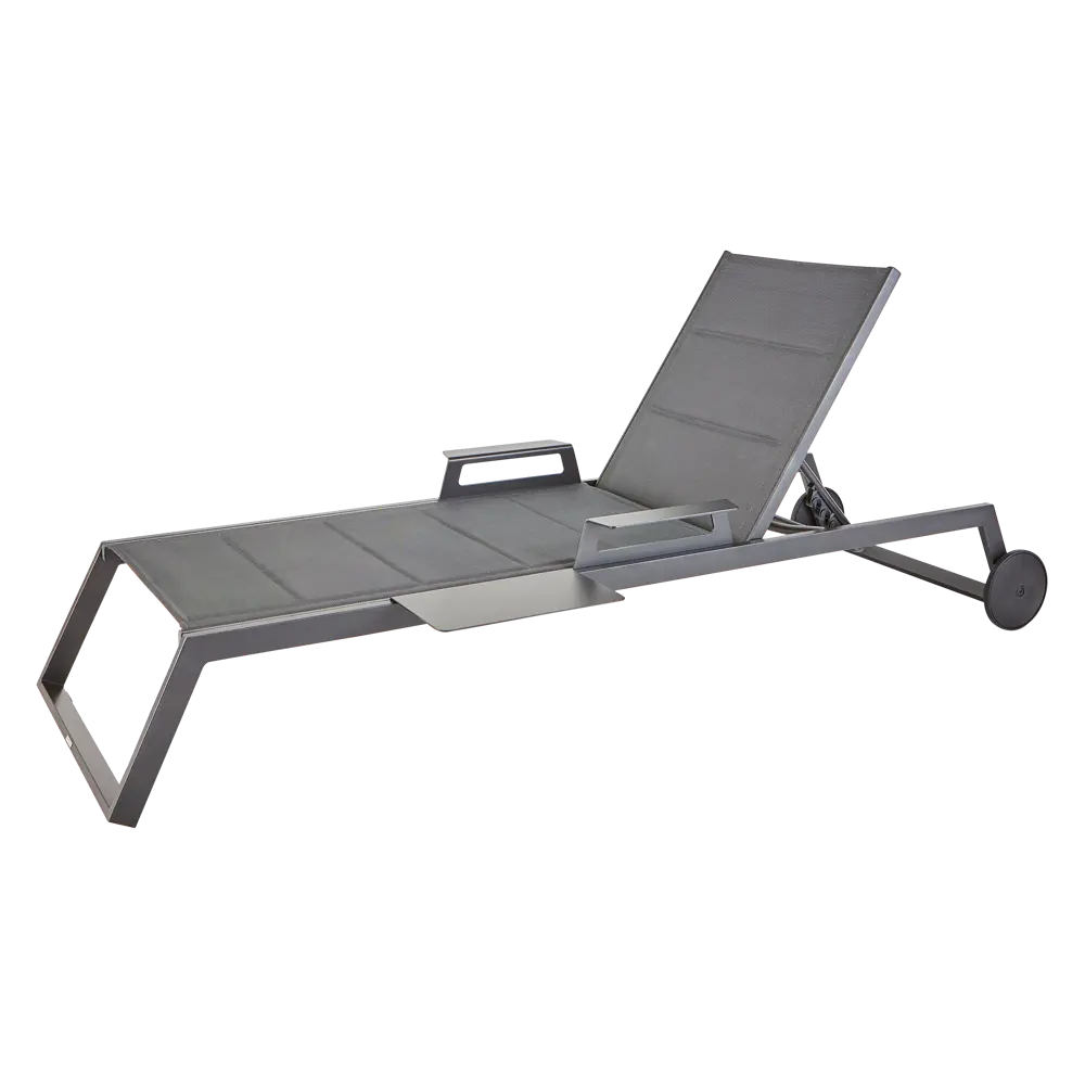 Шезлонг Naterial Odyssea II 64x87.5x222 см алюминий антрацит 87082118 STLM-2039998 