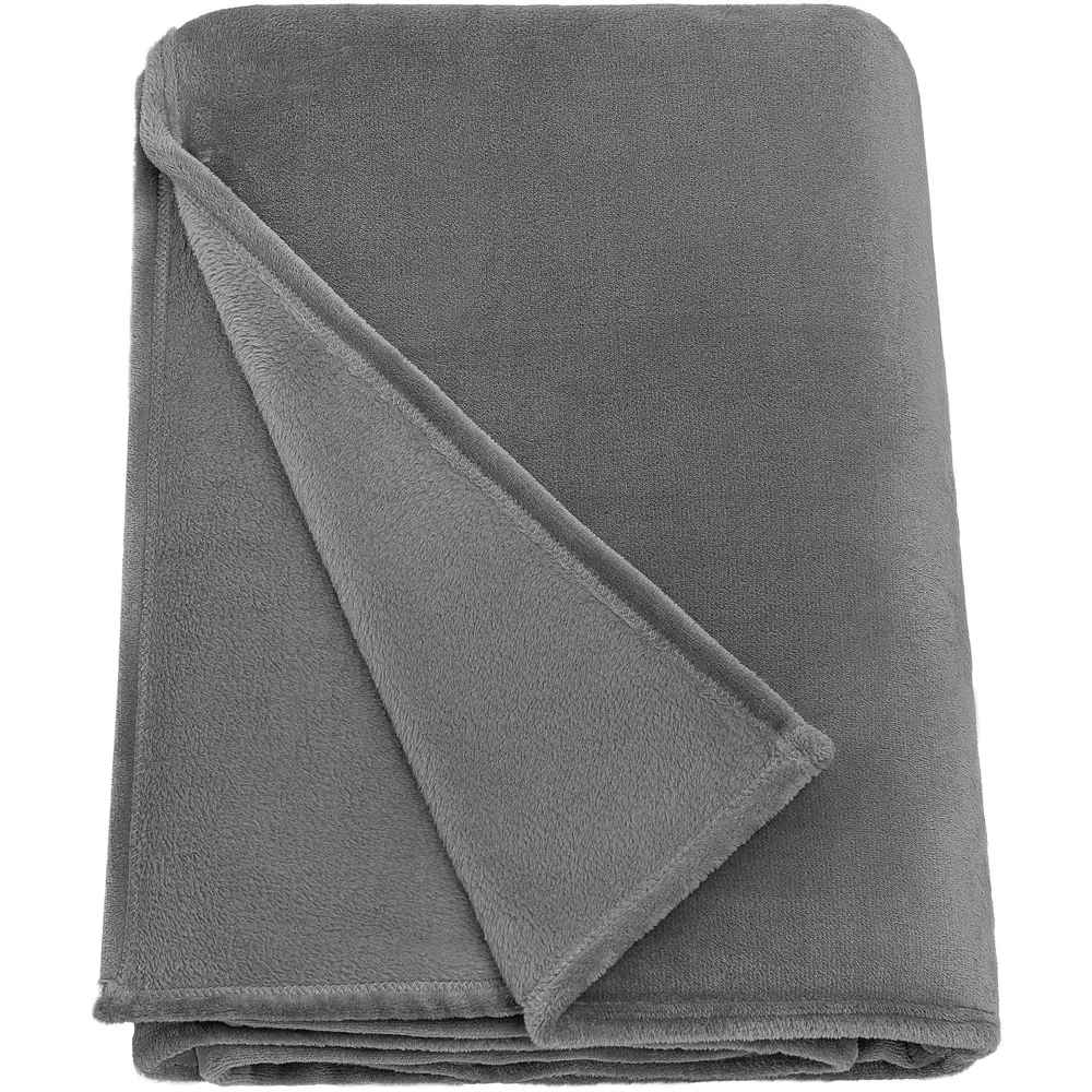 Плед Flandria 200x220 см микрофибра цвет серый 89368070 STLM-2020723 Santreyd нет
