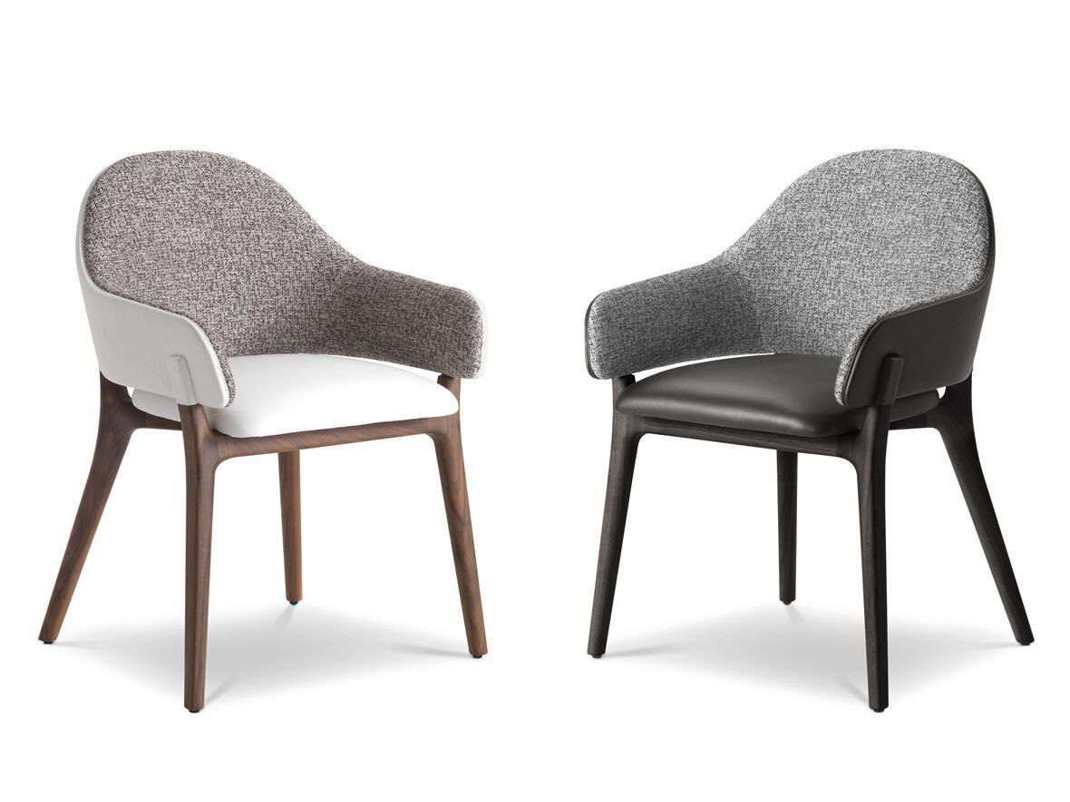 Мягкий стул из кожи и ткани с подлокотниками i 4 Mariani LIV ARCH-00023109 - Вид №5