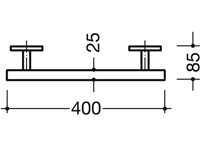950.36.61040 ручка для захвата HEWI System 800 - Вид №3