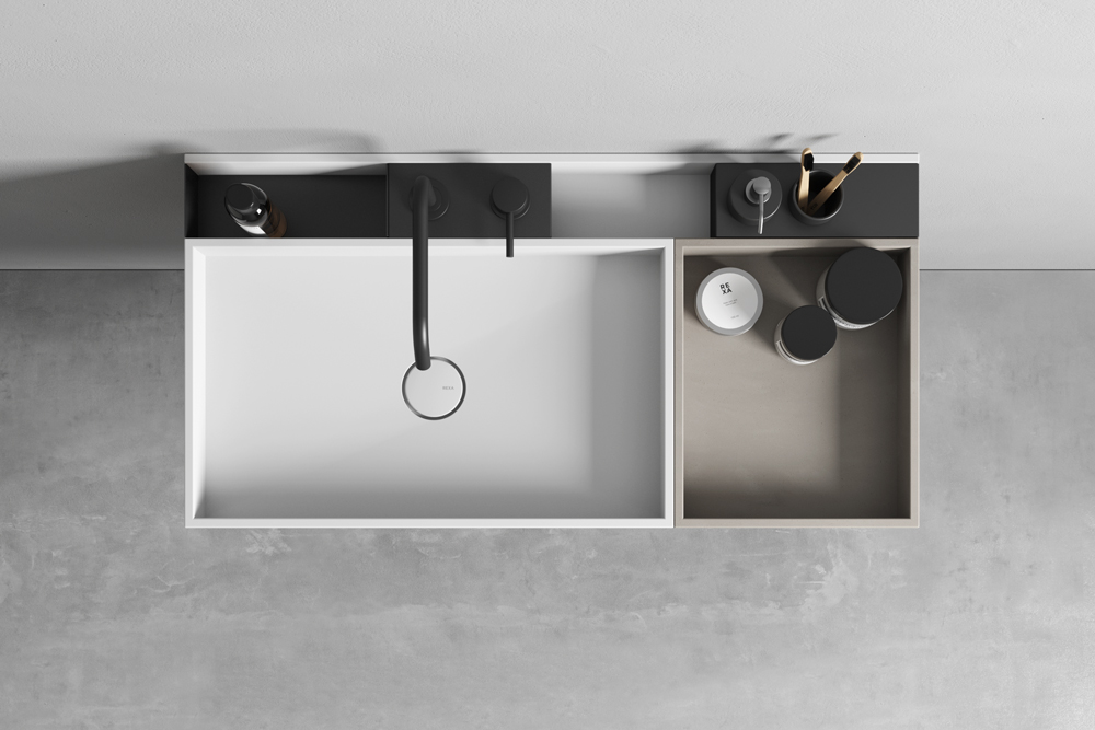 Rexa Design Умывальник с органайзером и подносами REXA-ST295  - Вид №4