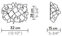 Slamp Светодиодный настенный светильник из cristalflex® Clizia sun-id-1350269 - Вид №2