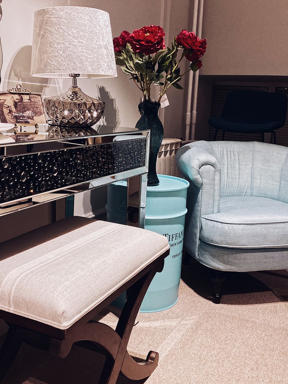 Настольная лампа Maytoni Аdeline Z006-TL-01-W MAYTONI ВАЗА 138561 Белый;серебро  - Вид №4