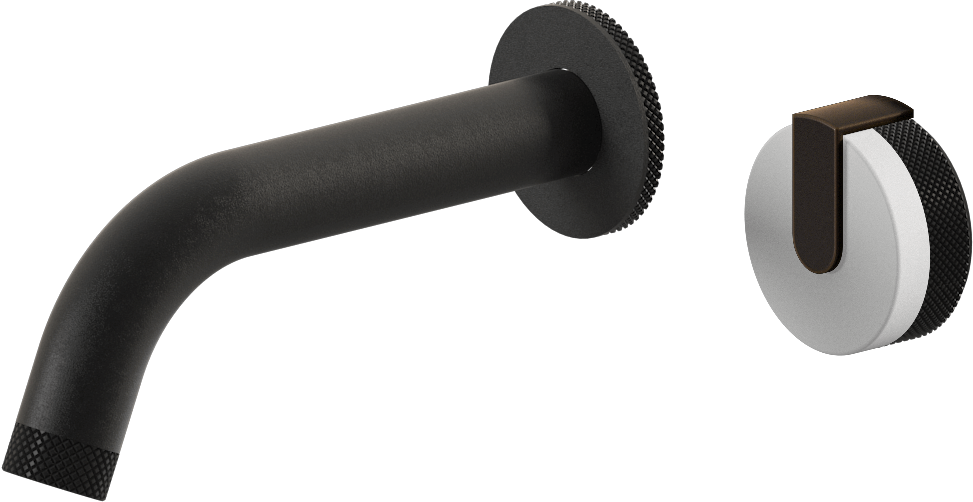 E-11535-R1WT-L1OB-BK Настенный прогрессивный смеситель скрытого монтажа для раковины GRAFF MOD+