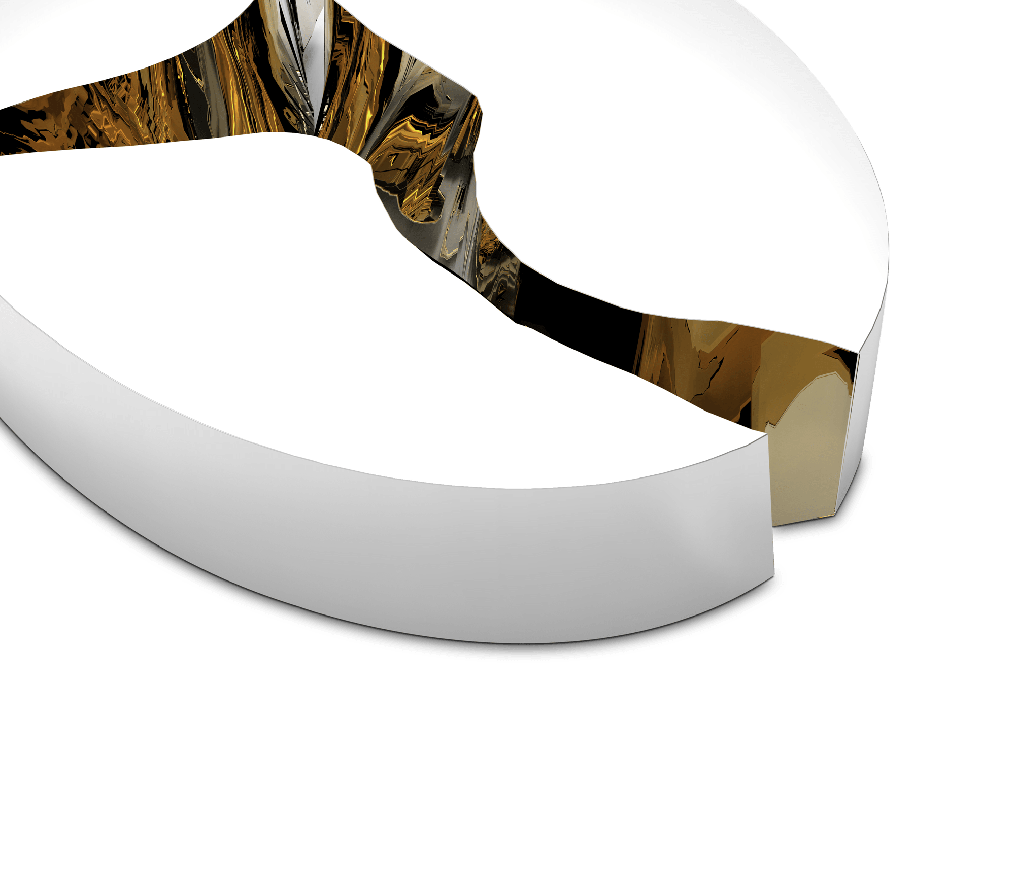 0-182 Овальный белый центральный стол Lapiaz Boca Do Lobo  - Вид №2