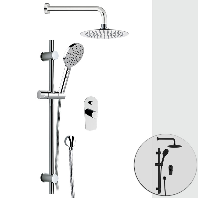 FU614ZL3MP7820 Душевой набор DANIEL RUBINETTERIE Wellness - Вид №1