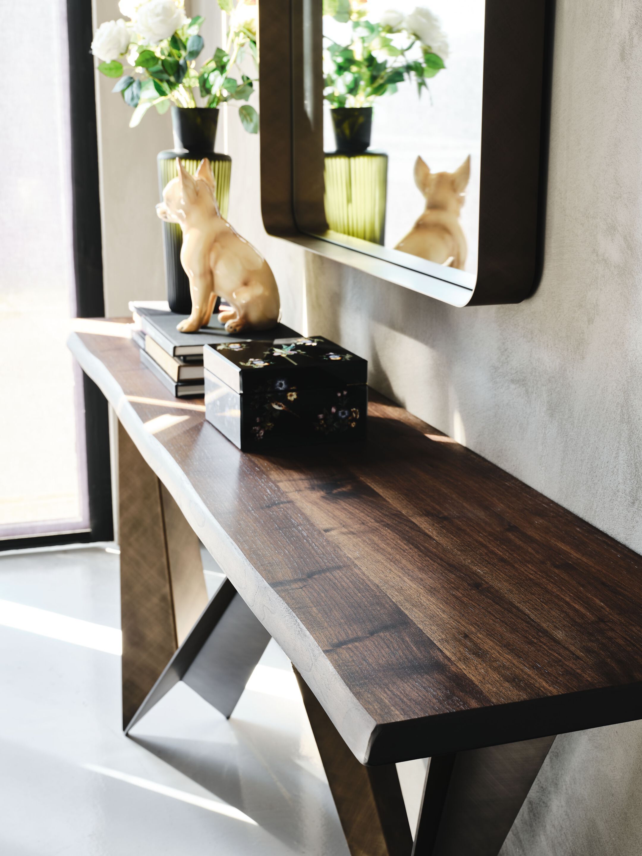 Прямоугольная консоль из стали и дерева Cattelan italia WESTIN ARCH-00060893 - Вид №2