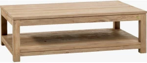 Kok Maison Низкий прямоугольный журнальный столик из тика Drift