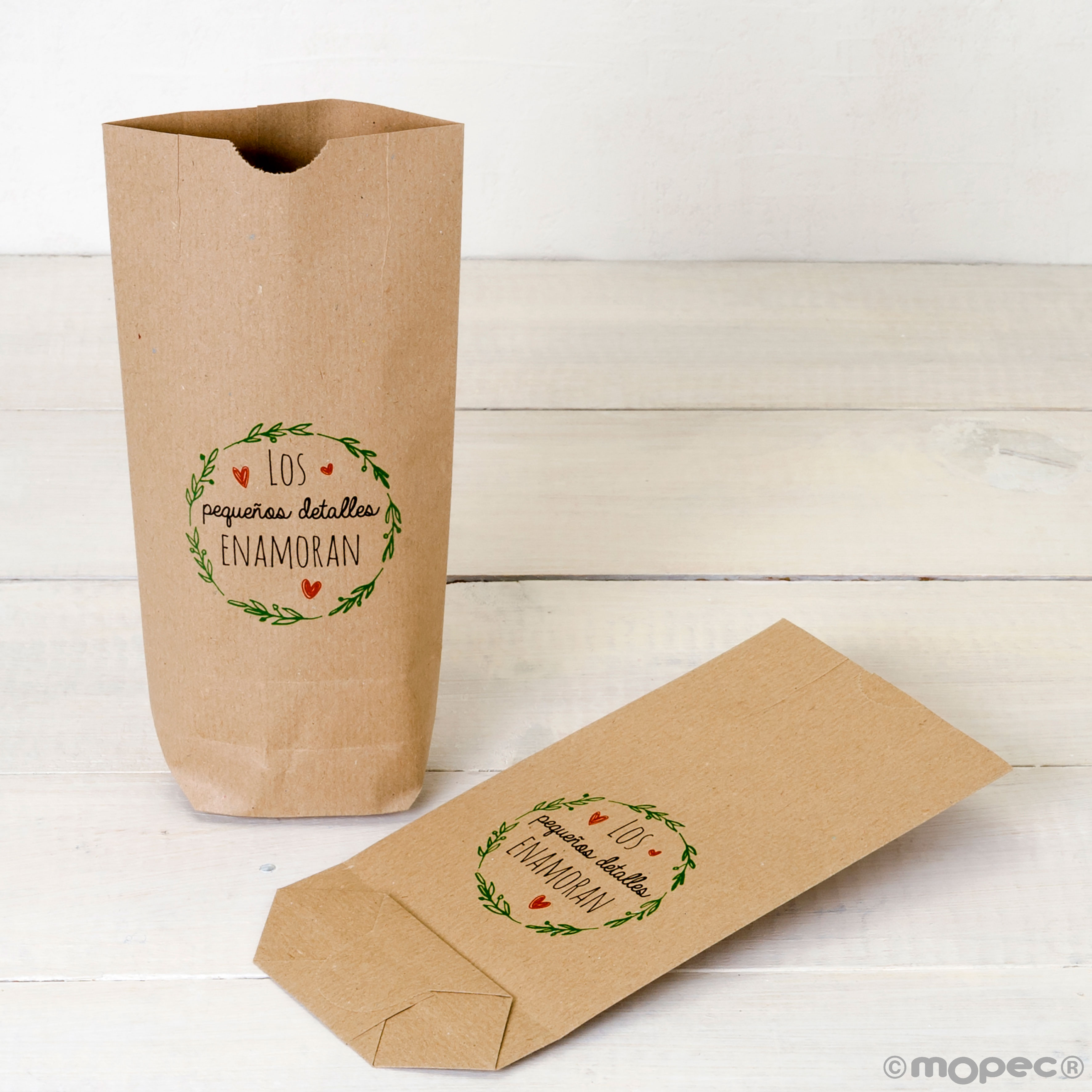 E784.07.1 Сумка kraft, 25 единиц. Dekoraniaevents Bodas 