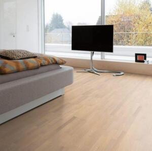 Паркетная доска Haro 4000 Series Top connect под белым Дуб Рустик (Гладкая) 2200х180 мм.