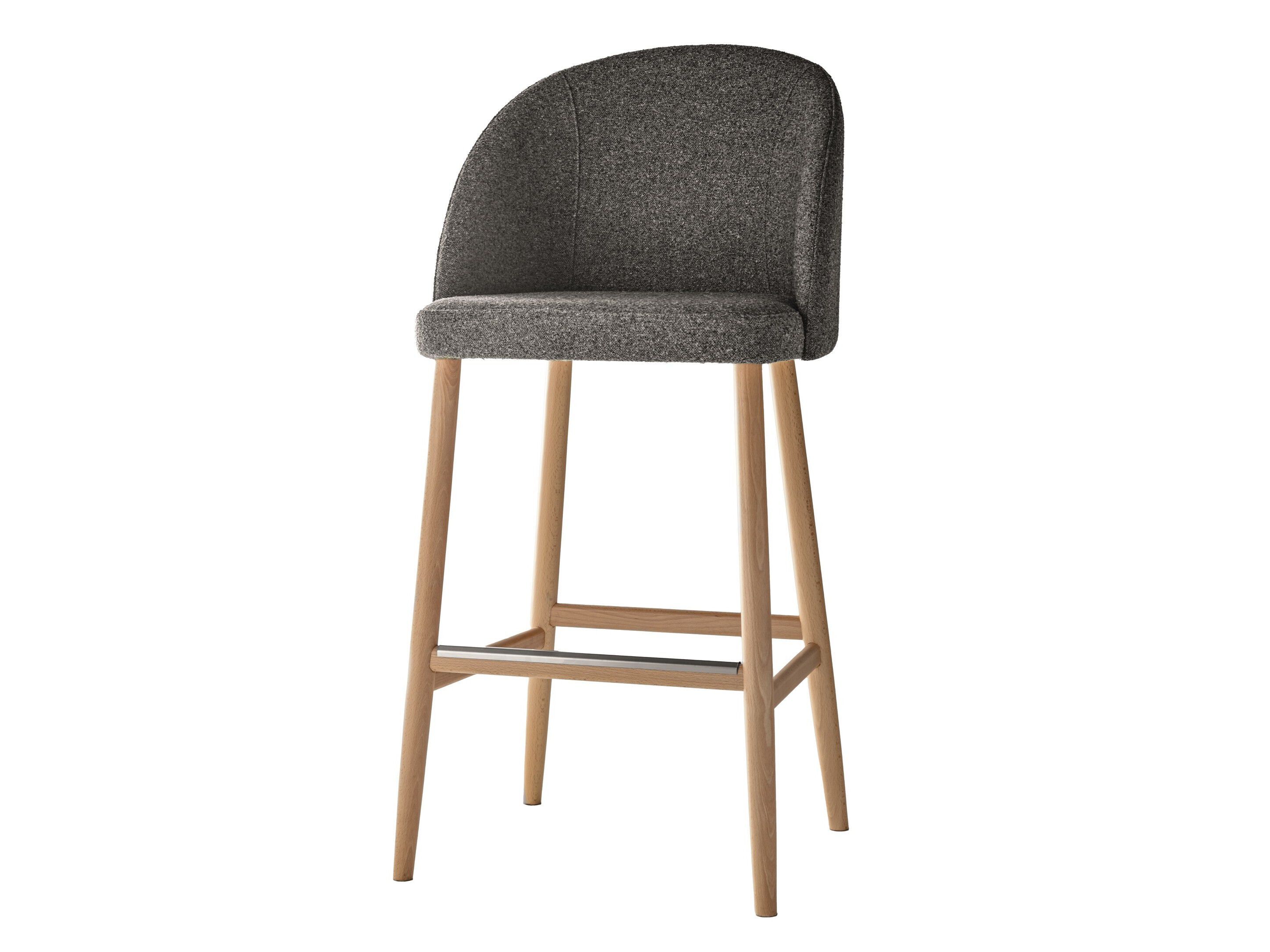 Высокий тканевый стул с подставкой для ног Sedex Pitt ARCH-00107064 - Вид №1