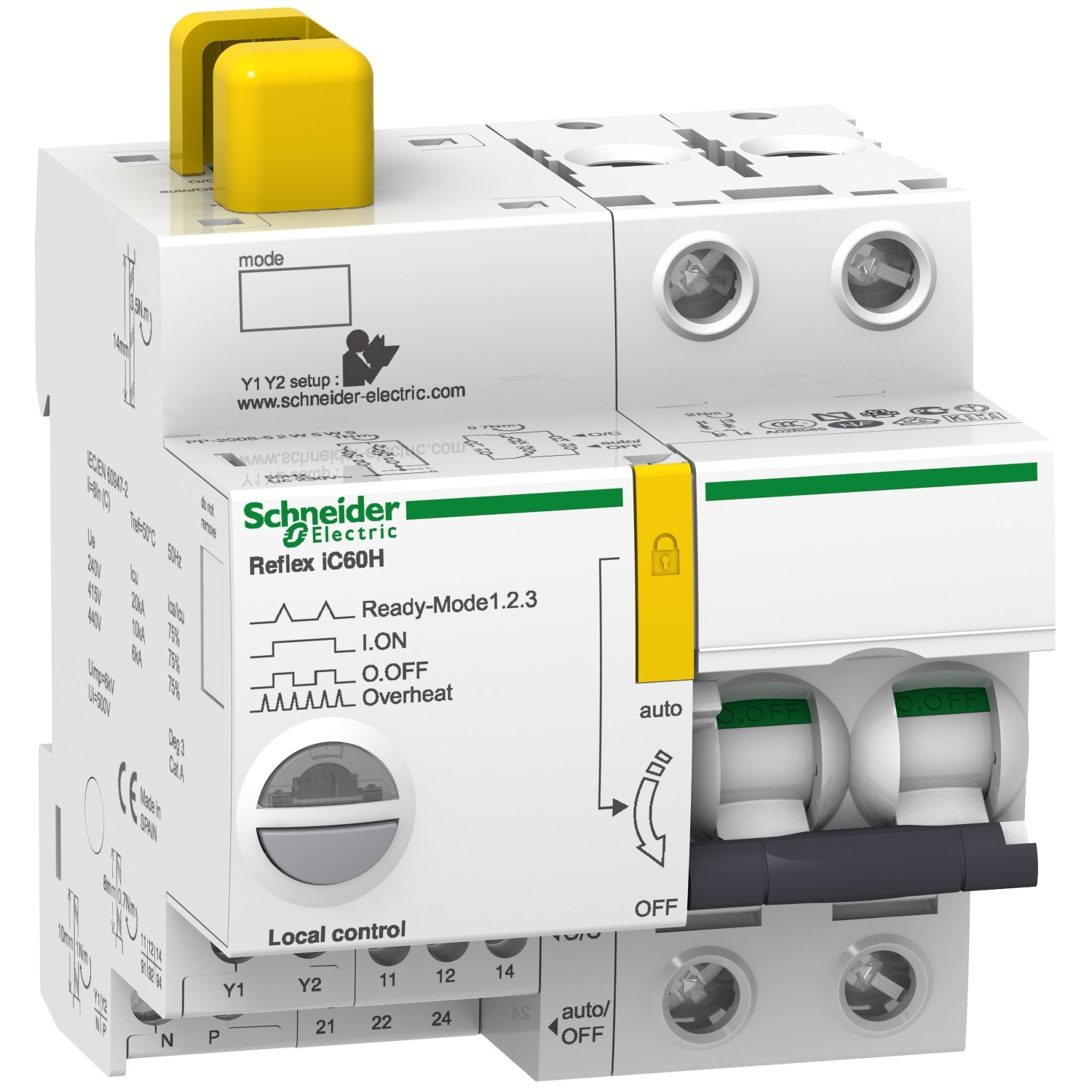 A9C65240 Автоматический выключатель Acti9 2P 40А (C) 15кА Schneider Electric Acti 9 