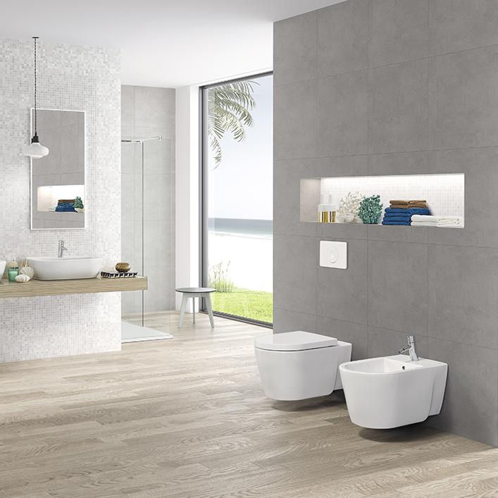 Набор Sanitana подвесной CORAL: чаша BTW + крышка slim с механизмом (микролифт) S10063918100000;S80006562600000 - Вид №4